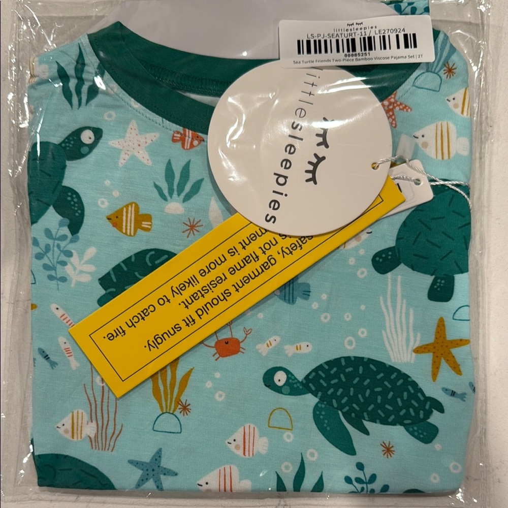 Little Sleepies Limited Edition Sea Turtles Pajama Set - 2T